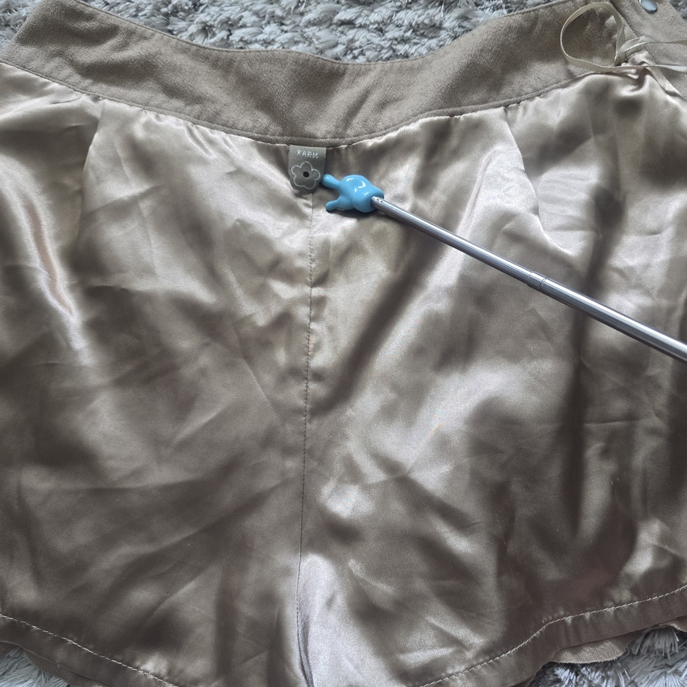 FARM Rio High Waist Tan Shorts - Picture 8 of 12
